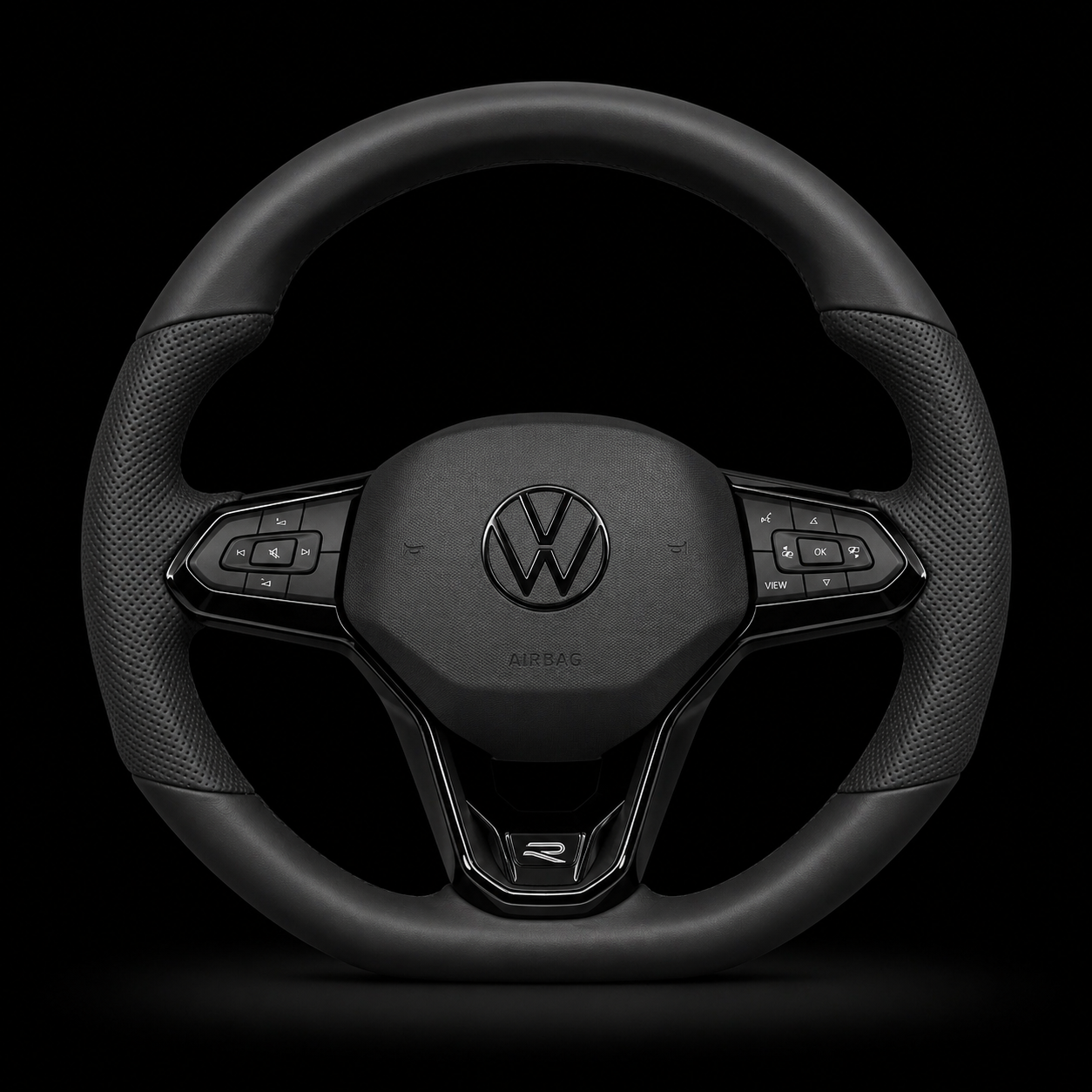 Volant Volkswagen R Noir
