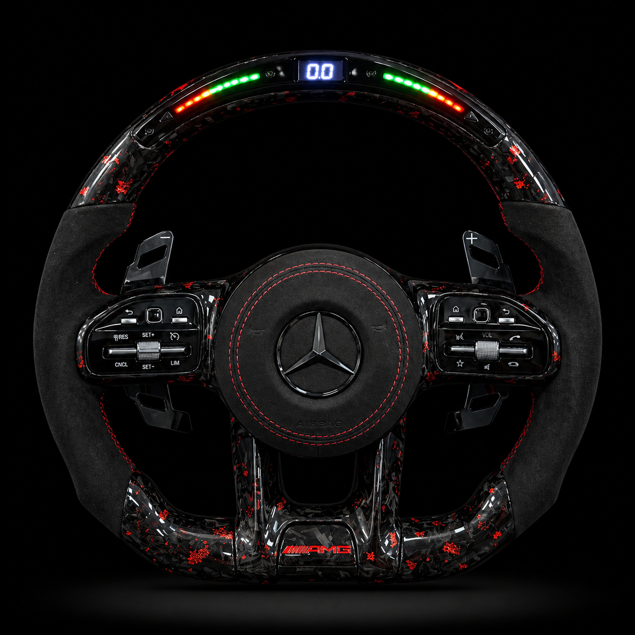 Volant Mercedes Performance Carbone LED