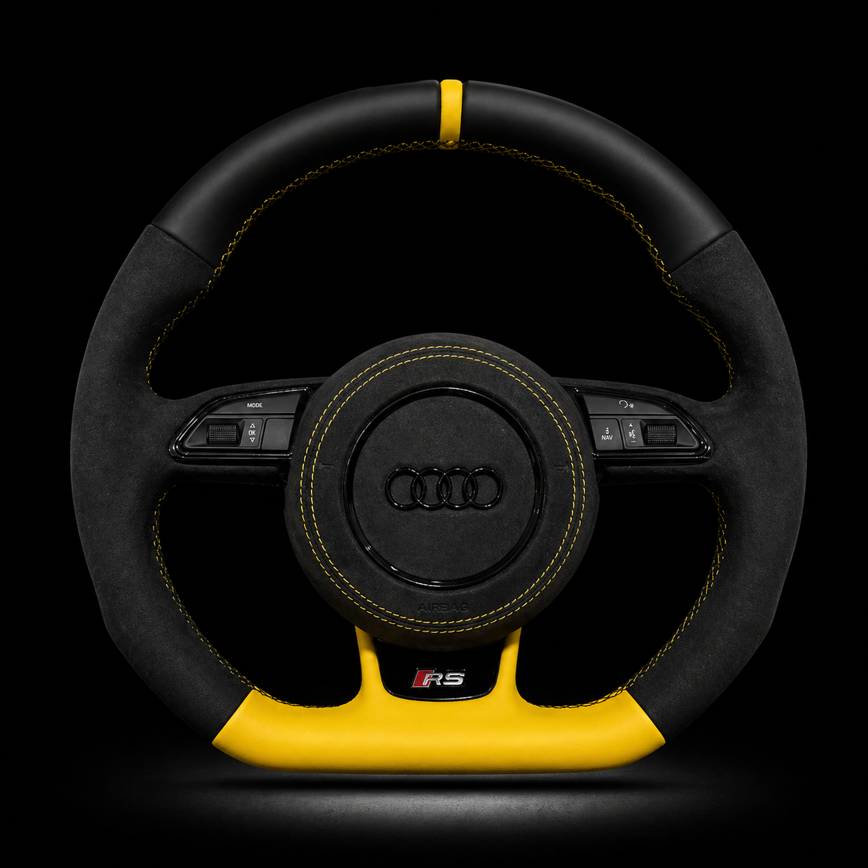 Volant Audi RS Performance Alcantara Jaune