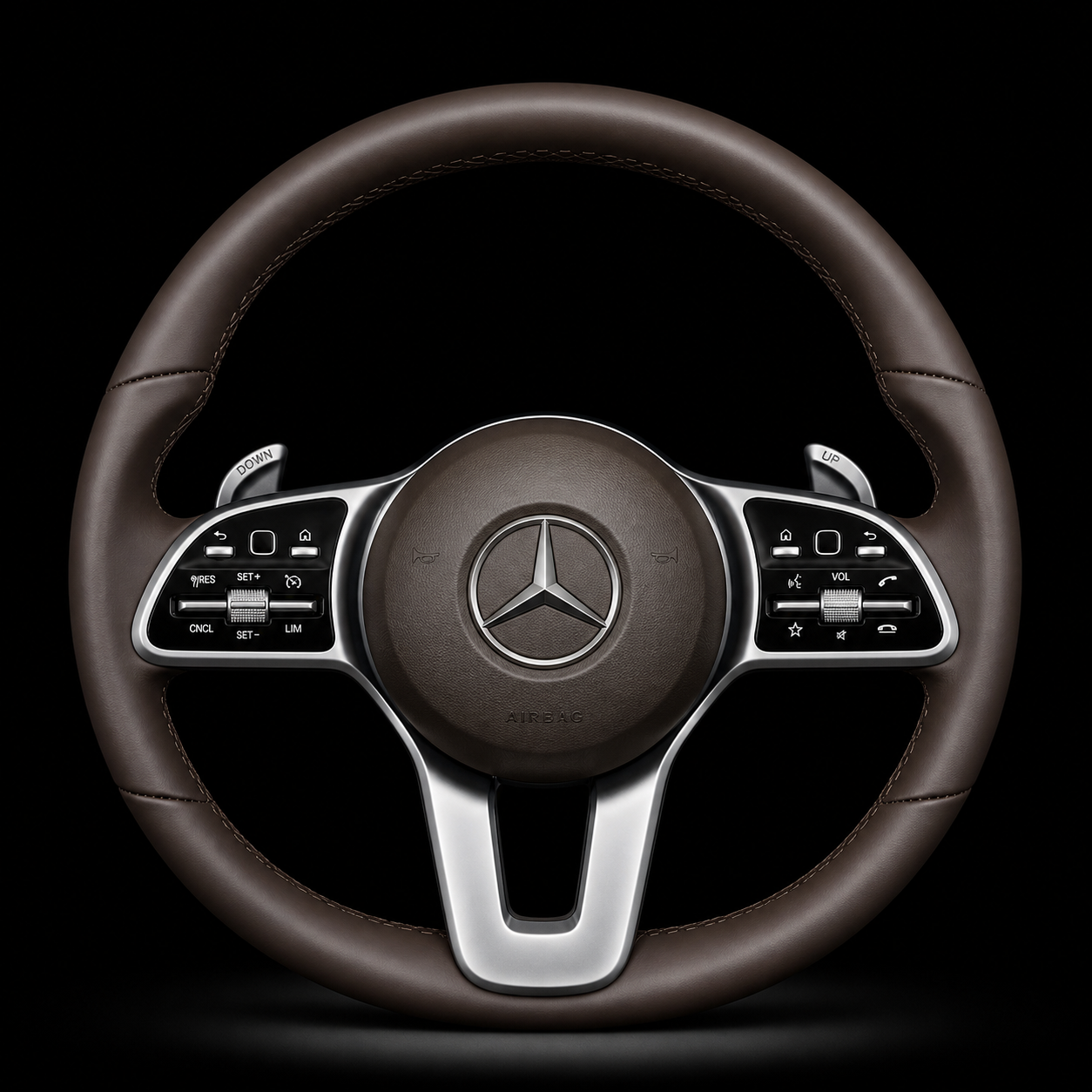 Volant Mercedes Classique Marron