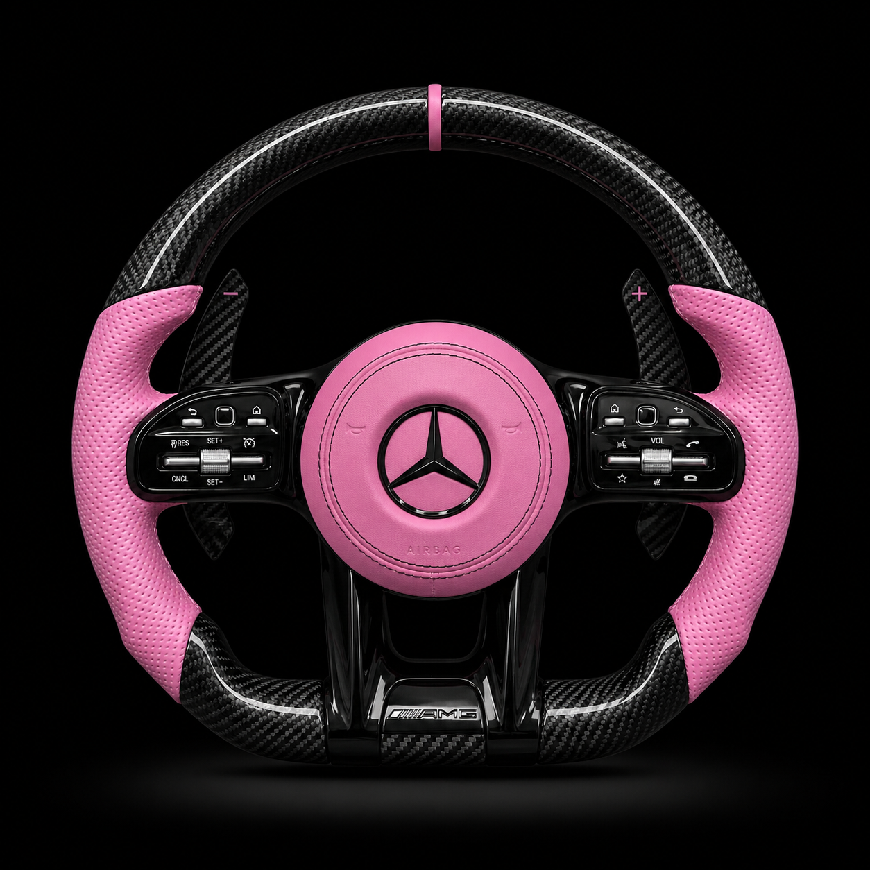 Volant Mercedes AMG Carbone Rose