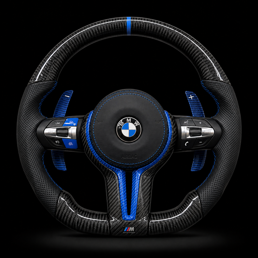 Volant BMW Performance Carbone Bleu