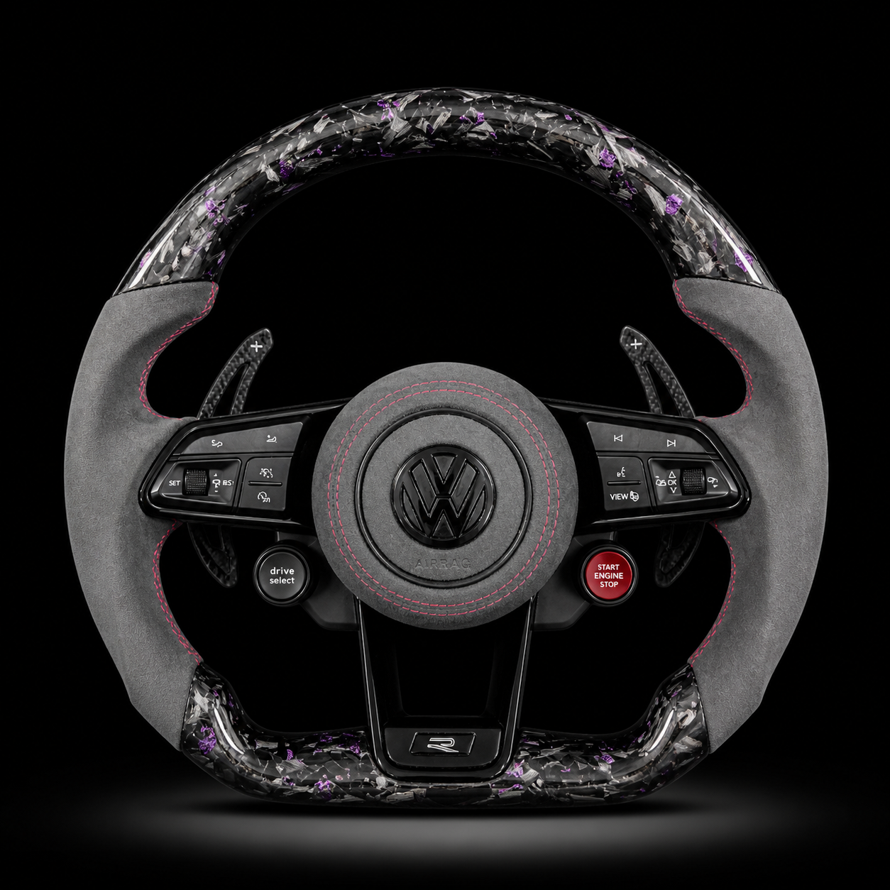 Volant Volkswagen R Carbone Violet Performance