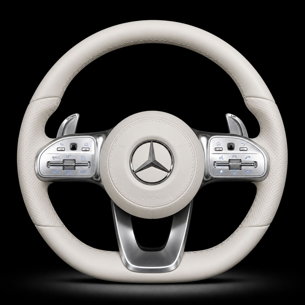 Volant Mercedes Élégance Blanche