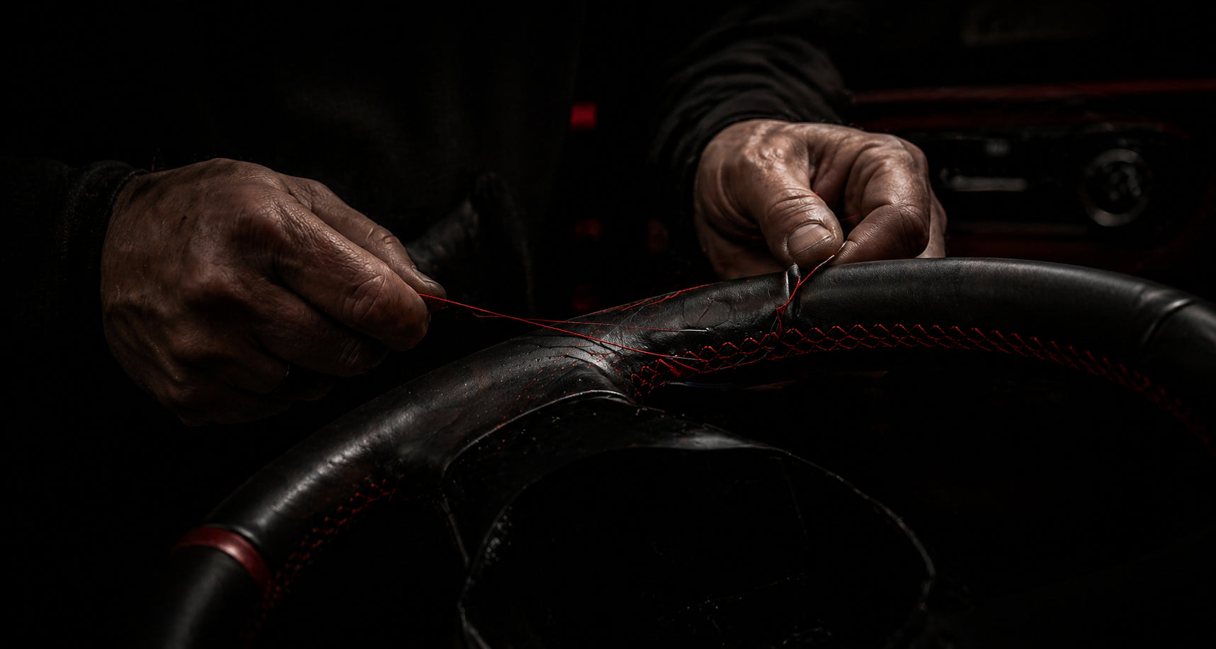 Couture artisanale d’un volant Maison Motion